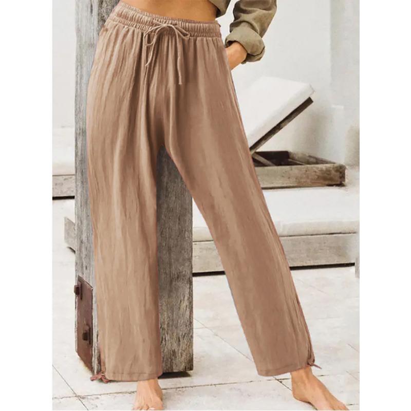 Pantaloni da donna Pantaloni casual estivi Pantaloni da donna tinta unita Pantaloni da casa