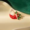 Charming Cartoon Christmas Elk Brooch with Bells & Rhinestones