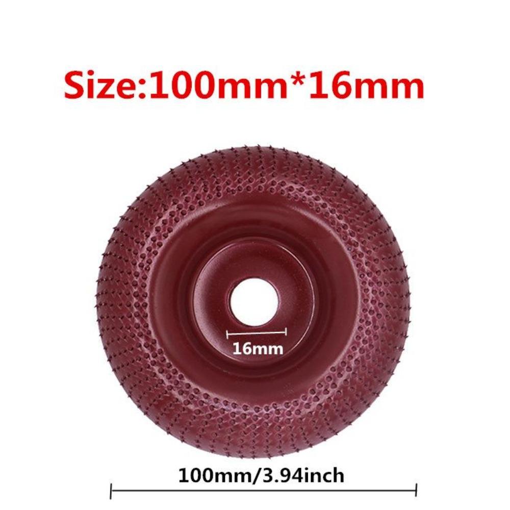 Grinder Wheel Disc 4 Inch Wood Shaping Wheel Wood Grinding Shaping Disk for Angle Grinders with 5/8" Arbor