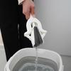 [Online Exclusive Color] Azuma Water Absorbent Mop with Super Absorbent Wringer, Mini, 43cm Long, 19cm Wiping Width, Easy Wringing, White
