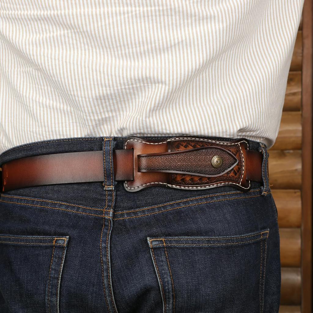 TOURBON Leather Knife Sheath for Folding and Belt Cover Knives, Multi-Pliers, Multi-Tools,