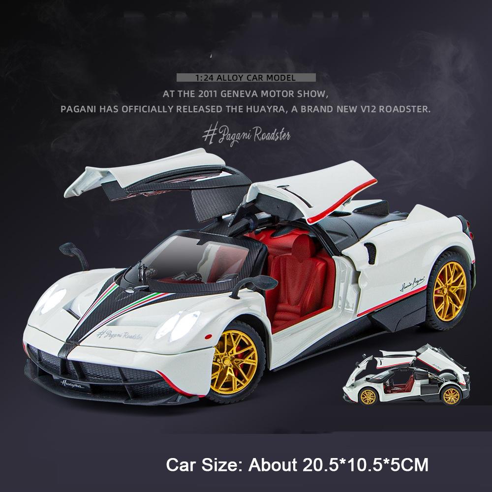 1:24 Pagani Zonda HP Huayra Cars Toy Models Doors Opened Miniature Sports Car Realistic Design Vehicles Great Collectible