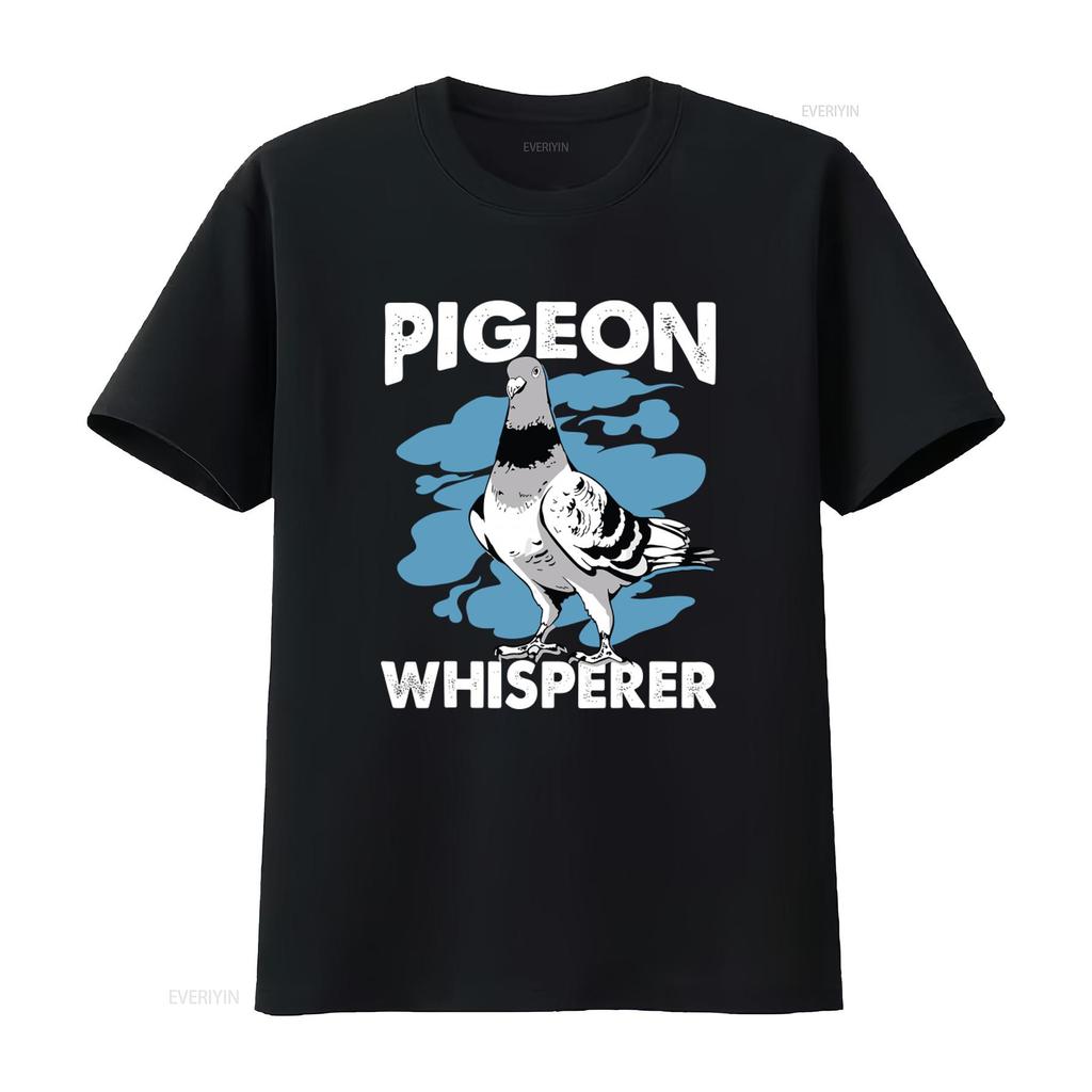 Pigeon Whisperer T Shirt Cute Design for Bird Lovers Stylish and Comfortable vintage Washed Soft Breathable Slightly streetwear