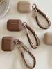 Simple Soft Silicone with Smile Hand Strap Earphone Case For Apple Airpods 4 1 2 Pro 3 Funda Wireless Bluetooth Protective Cover