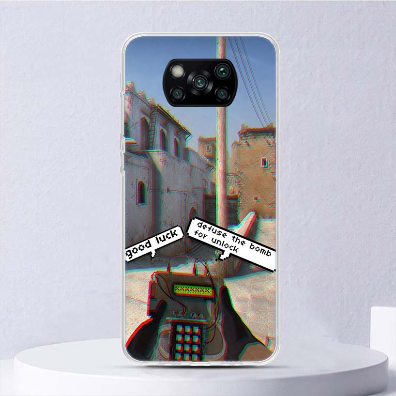 Counter Strike Cs Go Soft Case For Xiaomi Poco X7 X6 X5 X4 X3 Nfc F6 F5 Pro Phone Cover F4 Gt F3 F2 F1 M5S M4 M3 M5 Funda Coque