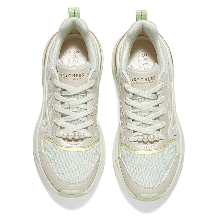 Skechers Street Comfortable Versatile Fashion Retro Low-Top Dad Shoes Women Sneakers White Green 177564-SAGE