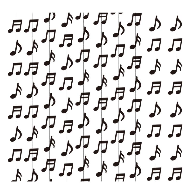 Recycled Paper Black Musical Notes Decorations for Party and Music Event Creating Festival Atmosphere Easy Installation