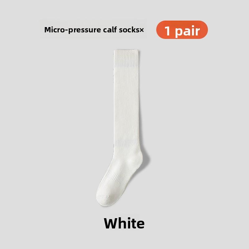 Female Autumn and Winter Thick Hair Ring Warm and Cold Waist Not Frozen Feet Calf Socks