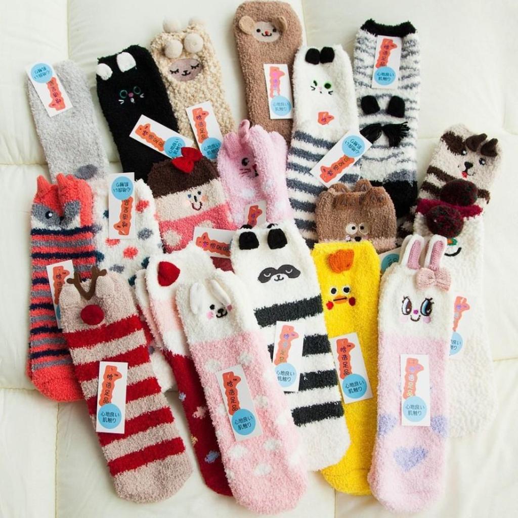 Cute animal warm socks, Christmas socks, thick socks