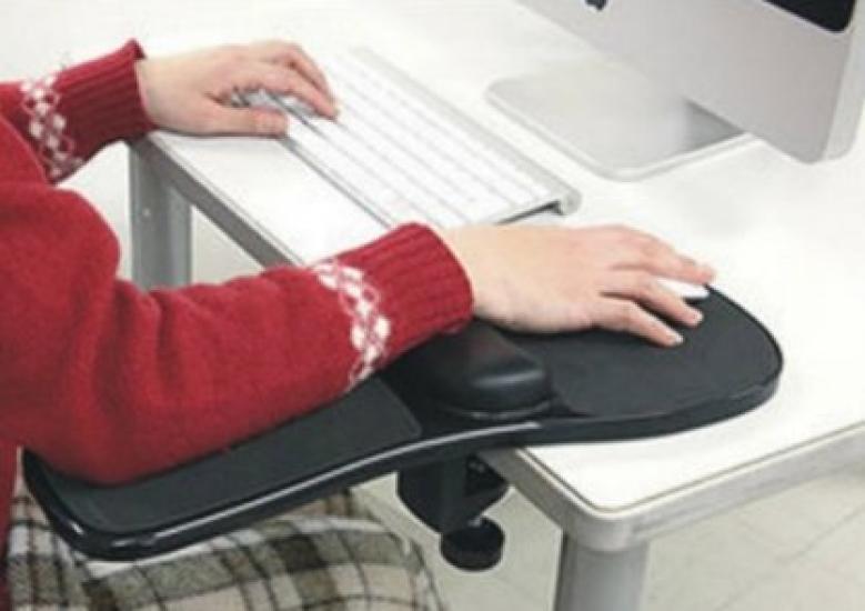 Felimoa Computer Attaches To Both Desk and Wrist Mouse Reduces Protects Easy To Install Armrest, Chair, Armrest, Rest, Pad, Anti-Fatigue, Fatigue,