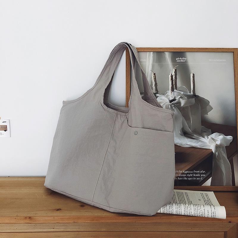 Japanese-Inspired Large Capacity Tote - Lightweight, Versatile Handheld or Shoulder Cloth Bag for Women