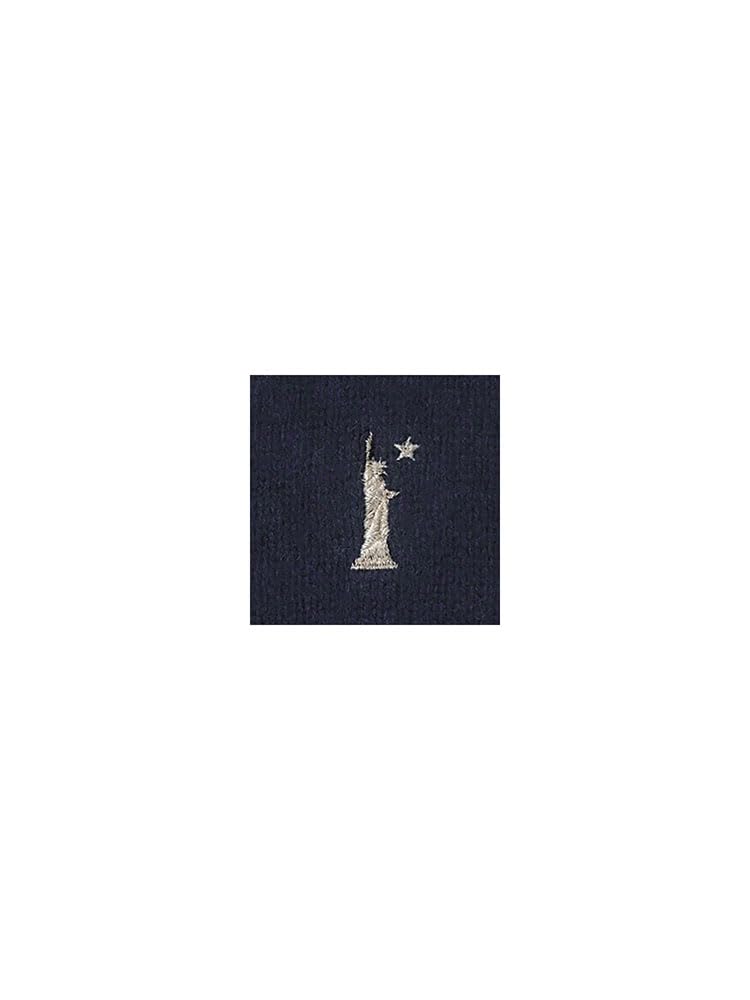 Eastboy Venus Lambswool Cardigan 4216511 Navy X Champagne Goddess (7G/Champagne Goddess) (580)