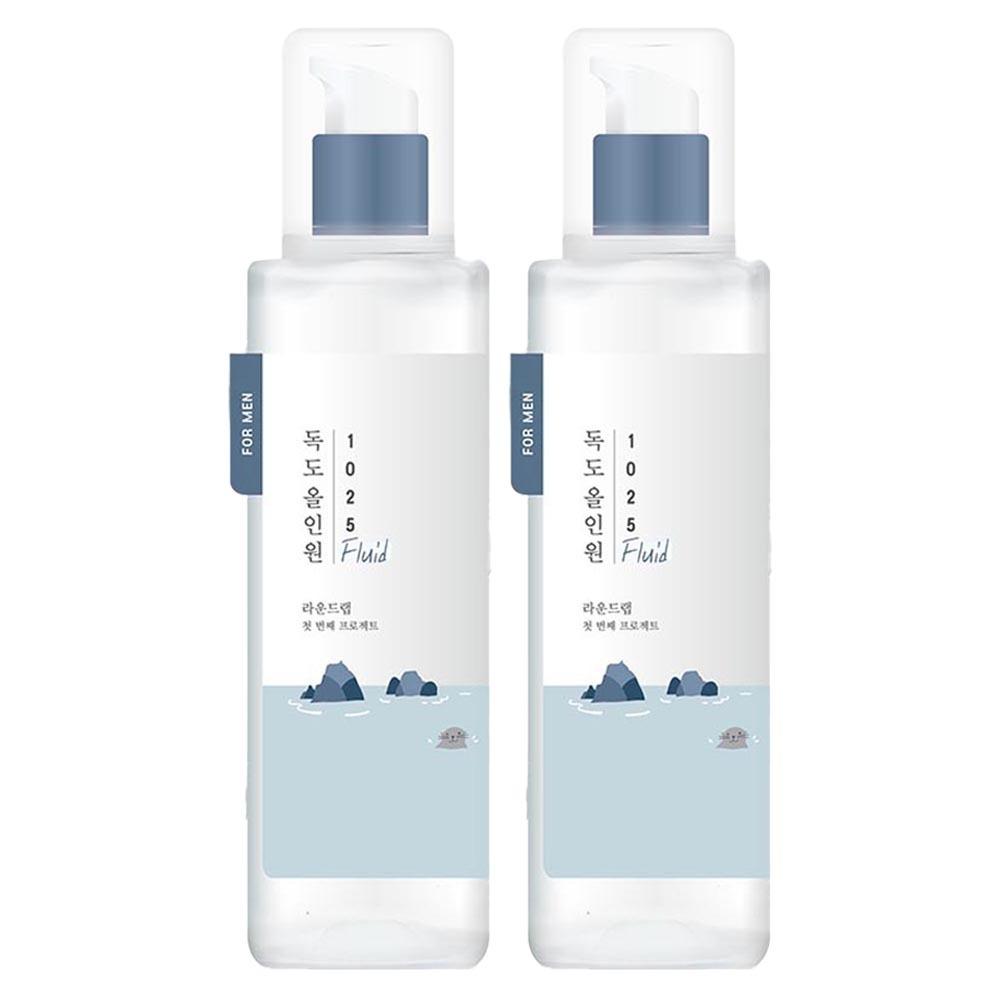 

ROUND LAB For Men 1025 Dokdo All-In-One Fluid 200ml Duo Set - Simplified Skincare for Men with Deep Sea Water and Soothing Care