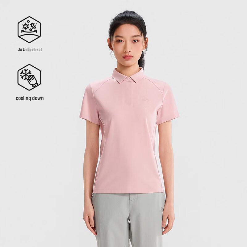 Pelliot Women's Outdoor Elastic Hiking Polo T-Shirt