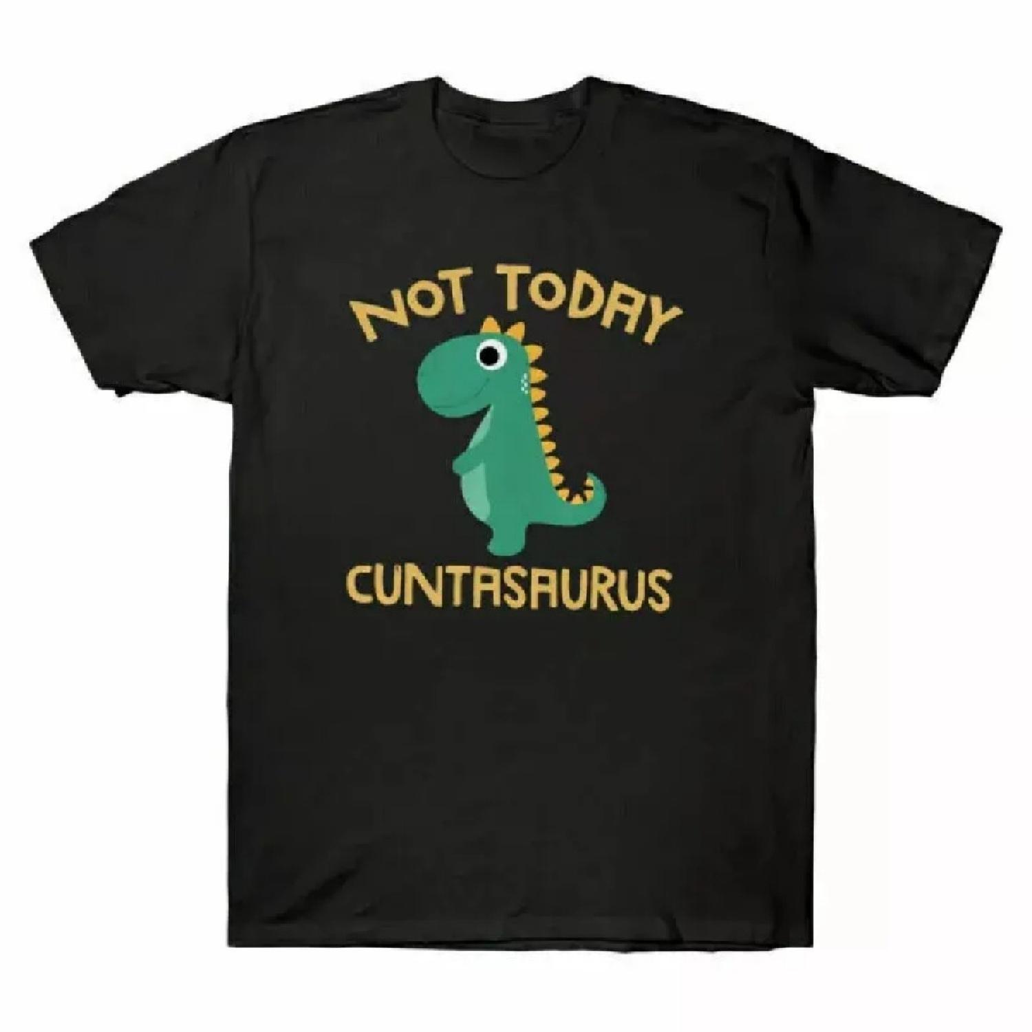 

Dinosaurs Cuntasaurus Cotton Short Not Men s Black Sleeve Funny Today T-Shirt XXXXXL чорний