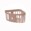 Plastic Storage Rack Organizer Punch Free Corner Organizer Hollow Design Shower Shelf  Kitchen