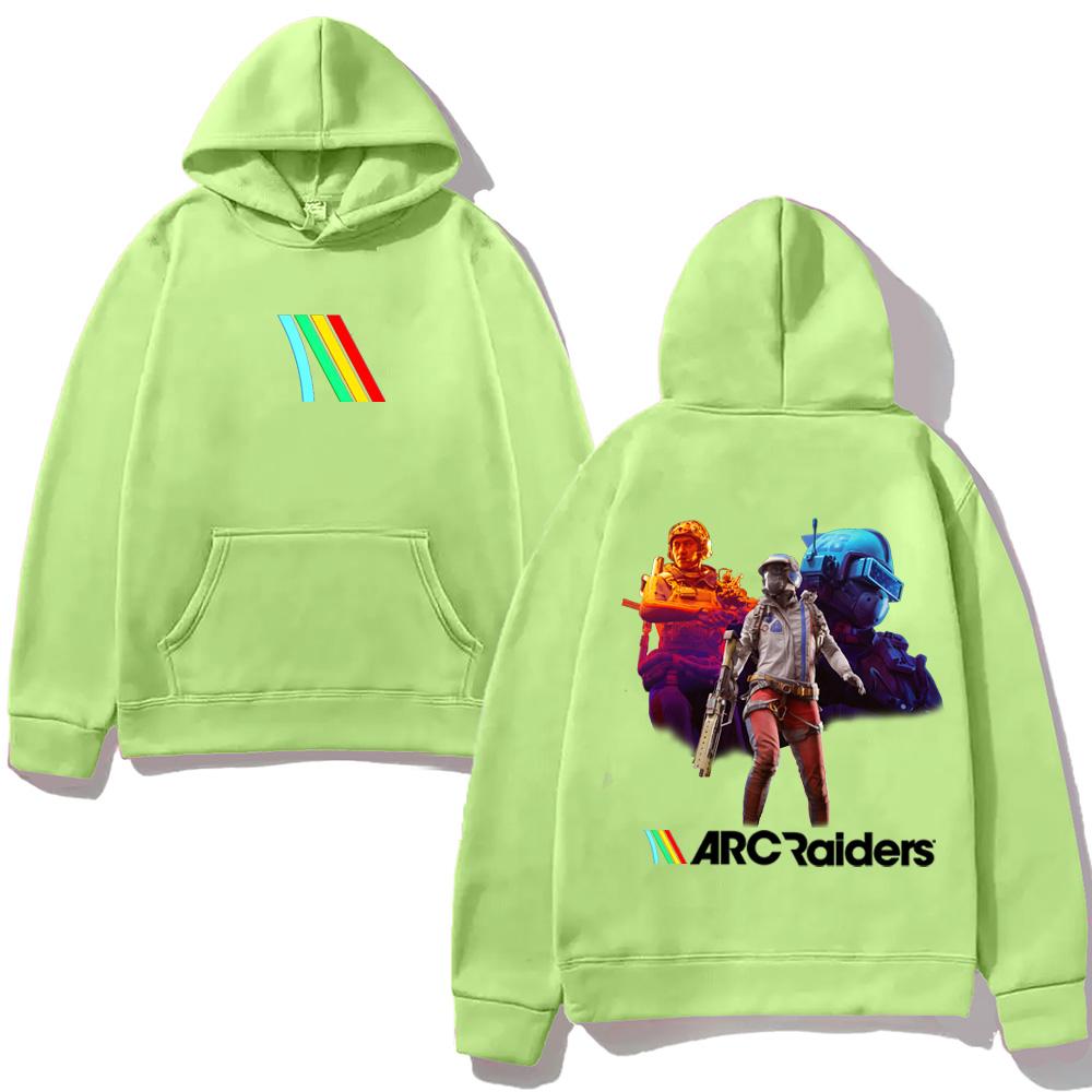 

ARC Raiders Стрілялка Принт ХУДІ Висока Якість Хараджуку для Осені/Зими Молетом з Капюшоном Флісове Зручне Худі XL