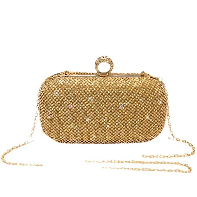 Nová všestranná večerní taška s taškou vykládanou diamanty, banketní taška k večerním šatům, crossbody taška přes jedno rameno, taška pro společenskou smetánku