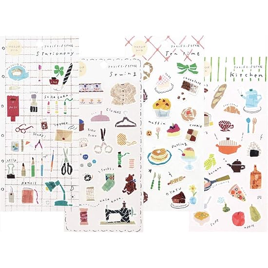 Kamiiso Sansho Made in Japan Masking Seal SAIEN Miki Tamura Masking Tape Chigiri-e (Torn Paper Art) B08SGZVW7M
