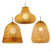 LED Pendant Light Chandelier Lighting Wall Lamp E27 Base Wicker Ceiling Fixture for Dorm,