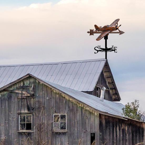 Dinosaur Værhane Utendørs Metall Vindindikator Takdyr Fly Værhane for Hageboddekorasjon