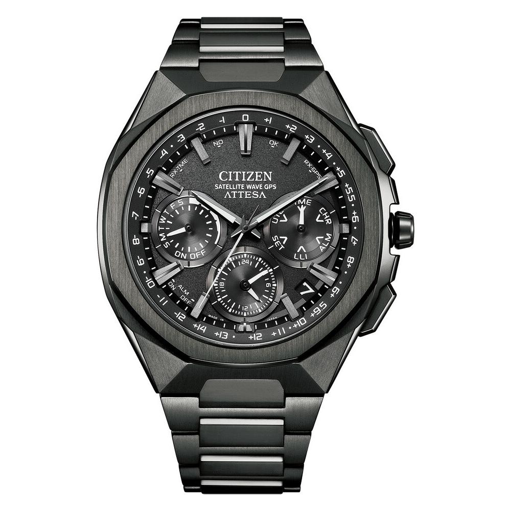 

Citizen [Domestic regular product] Atessa Double Direct Flight Act Line Black Titanium Eco-Drive GPS Satellite Radio Men s Type CC4105-69E