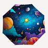 1pc Space Adventure Automatic Folding Umbrella Durable Iron Frame,All Seasons Home Travel Outdoor Multifunctional Umbrella Yy251115073