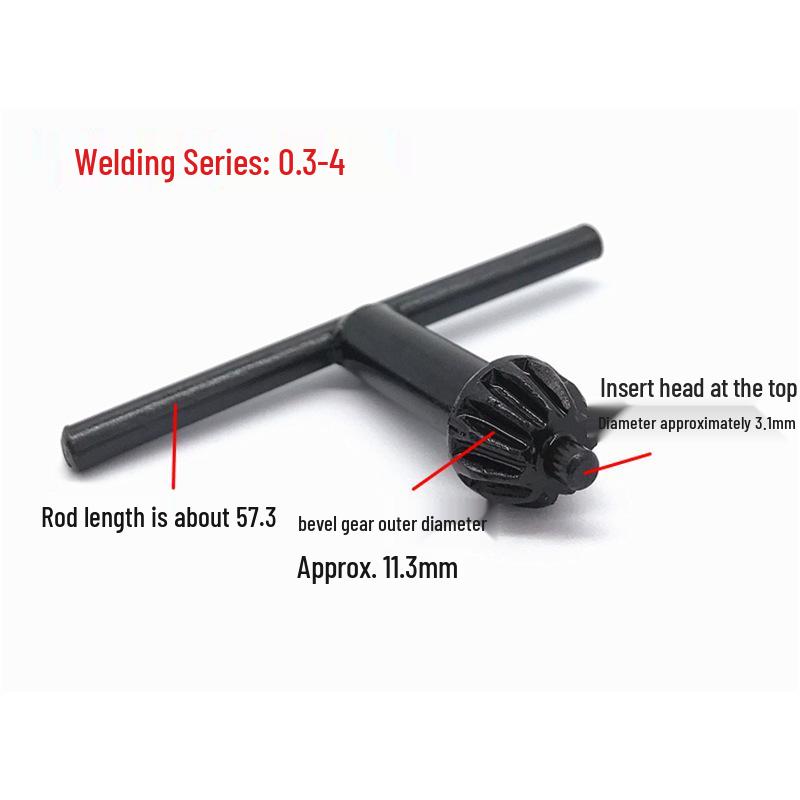 Electric Drill Chuck Wrench Key Set: Sizes 0.6-6, 1.5-10, 1.5-13, 3-16, 5-20