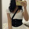 Mesh Tummy Control Shapewear Abdominal Lace Flower Training Belt Sweet Waist Trainer Belt  Women