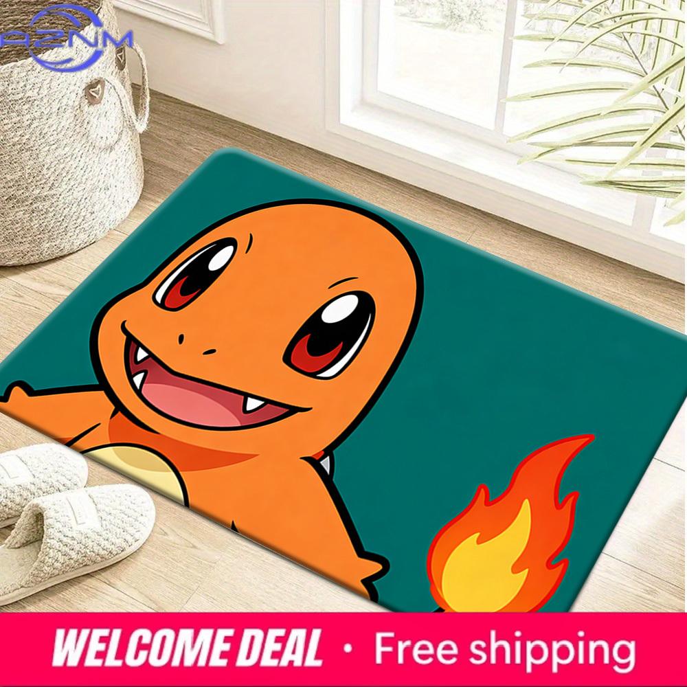

Charmander Print Doormat Anti-slip Absorbent Floor Mat for Home Entrance Bedroom Living Room Decor 40cm x 60cm