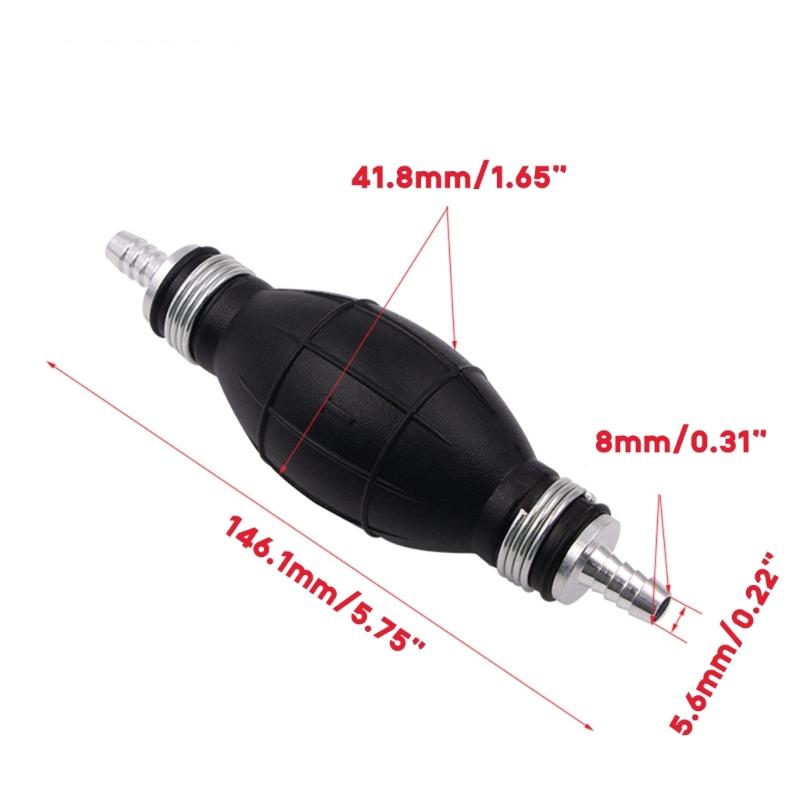 8mm Fuel Pump Manual Liquid Petrols Diesels Hand Primer Bulb for Car Marine