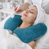 5 Pieces Soft Fluff-free Facial Pillow Covers Thickened Reusable Massage Towel Microfiber Spa Face Pillow Hole Cover Spa Salon