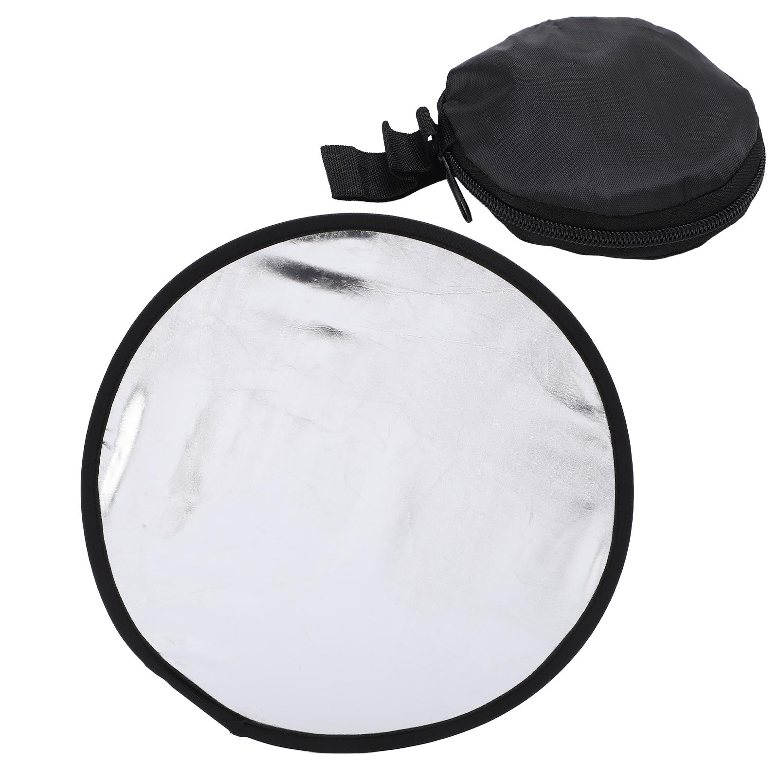 2 in 1 30cm Light Round Photography Reflector Collapsible Portable Outdoor Studio Reflector