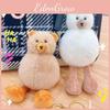 Plush Whimsical Bear Bag Charm Keychain Adorable 18cm Doll For Gifts Girls