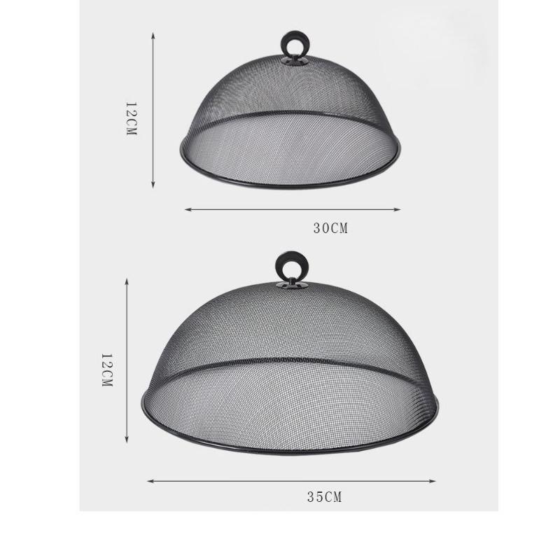 Protective Food Cover Dust Cover Mesh Anti-Flying Dish Cover Round Shape Household Cake Bread Plate for Outdoors Parties BBQs