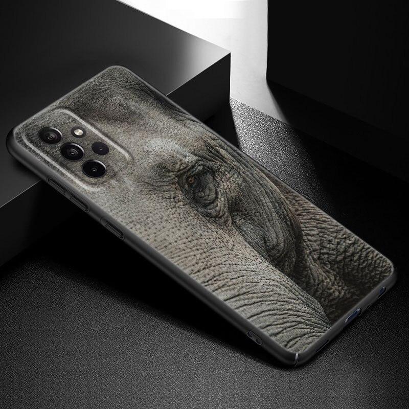 Dyr Elefant Telefondeksel For Samsung Galaxy A21 A30 A50 A52 S A13 A22 A32 A33 A53 A73 5G A11 A12 A31 A51 A70 A71 A72 Deksel
