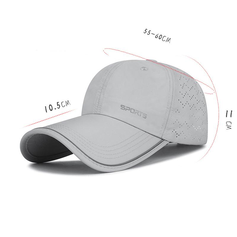 Spring Summer Thin Baseball Cap Men Women Sunshade Sunscreen Cap Outdoor Travel Breathable Mesh Quick-Drying Cap