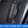 For Volvo XC60 XC 60 2017-2024 2025 Carbon Fiber Rear Window A Pillar Air Condition Vent Outlet Cover Trim Interior Accessories