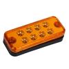 6pcs 8 LED Clearance Side Marker Light Indicator Lamp Truck Trailer Lorry Yellow