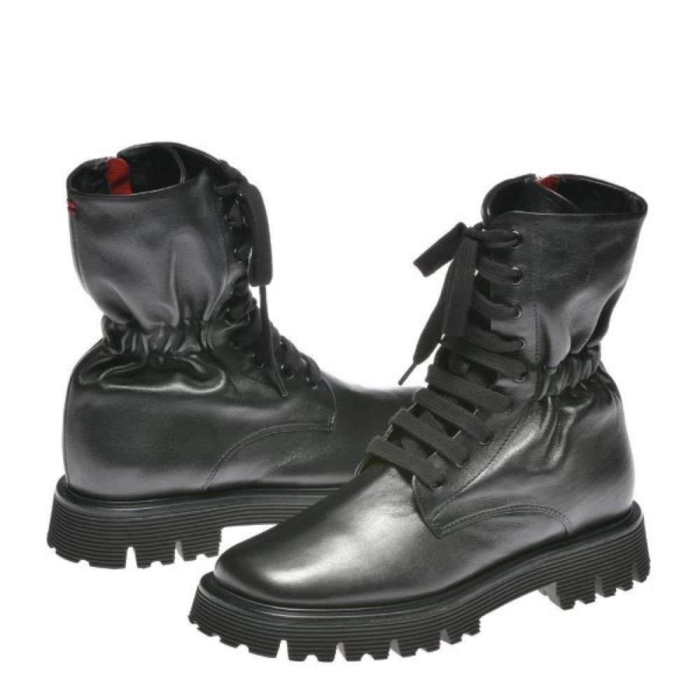 Riccio Anna Women Lace Up Walker Black Hs23hal002bk