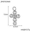 CARLIDANA Stainless Steel Waterproof sunflower Cross Heart Star Butterfly Pendants Gold Geometric Charm DIY Jewelry Accessories