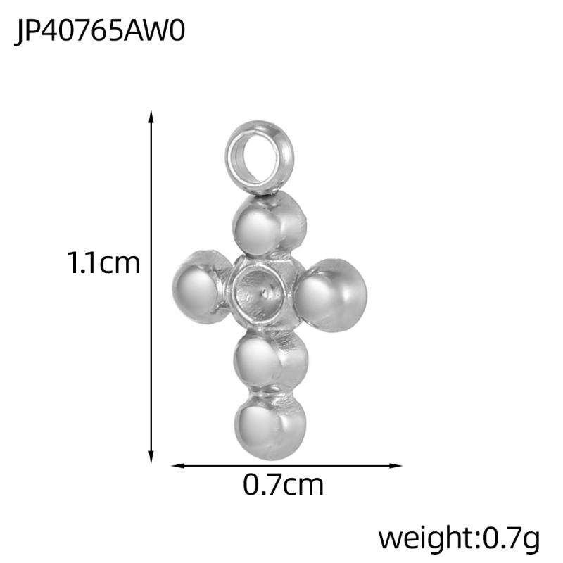 CARLIDANA Stainless Steel Waterproof sunflower Cross Heart Star Butterfly Pendants Gold Geometric Charm DIY Jewelry Accessories