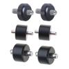 2 Pack Convenient Drive Wheel Set Replacement Caster Rolling Wheels Metal Texture Efficient Rollers for Floor Equipment