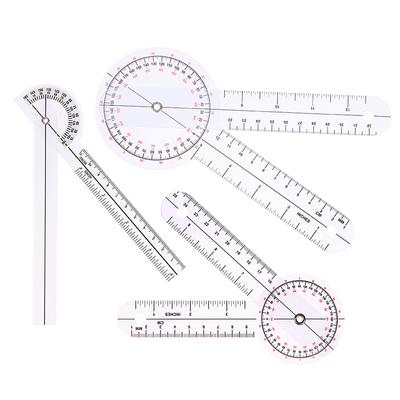 6/8 Zoll Goniometer Medizinischer Gelenkwinkelmesser Kalibrierter Orthopädischer Winkelmesser Wirbelsäulen-Finger-Winkelmesser Winkelmesser