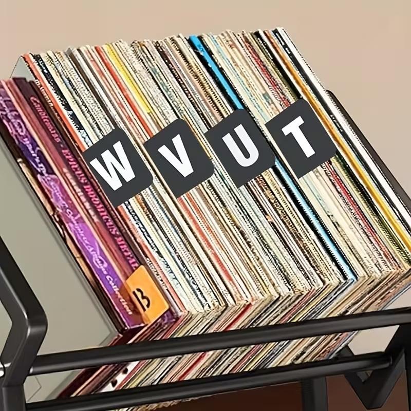 26 Pcs Cd/Dvd/Vinyl Record Organizer Dividers A-Z Alphabet File Storage Separator For Music Albums, Office, Home, Space-Saving