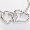 Double Love Peach Heart Anklet: Summer Fashion Bracelet & Foot Ornament