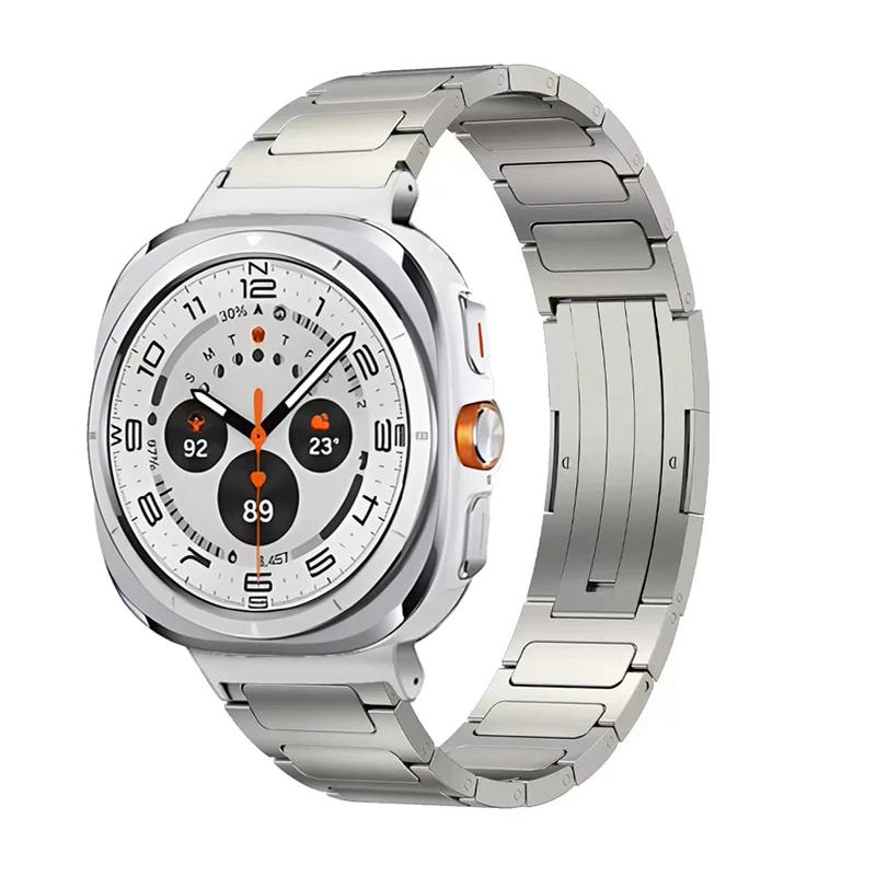 Titanium Alloy Strap For Samsung Galaxy Watch Ultra 47mm Metal Stainless steel Bracelet Watchband For Galaxy Watch 8 Ultra Belt