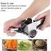 Stainless Steel Cheese Grater MultiFunction Hand Cranked Rotatable Cheese Cutter Kitchen Slicing Tool