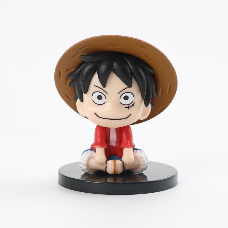 Anime Figure One Piece Monkey D Luffy Roronoa Zoro Kawaii Toys Naruto figure Kakashi Q Figural Car Decoration PVC Model Gift 7cm