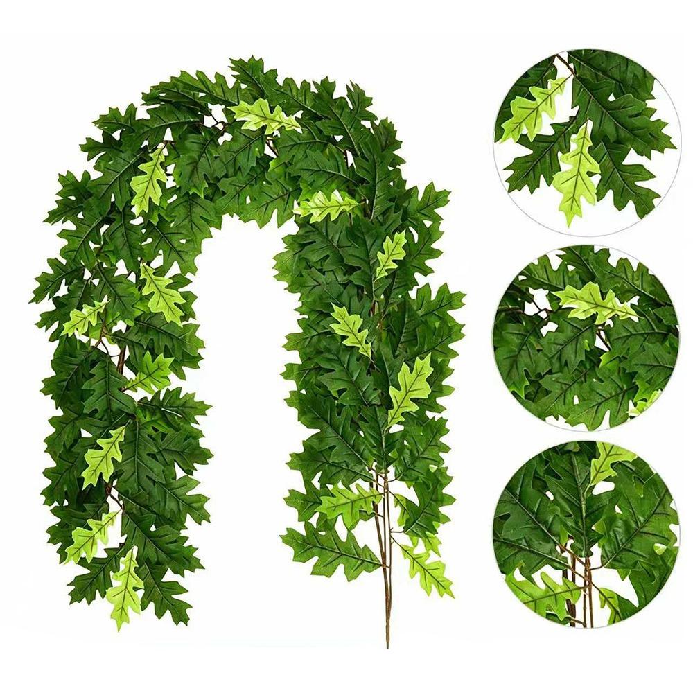 

Multicolor Ficus Elastica Artificial Leaves Garland 170cm Leangth Table Running Simulation Leaf Vine Photo Props 3D Leaf